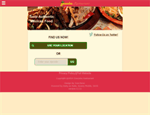 Tablet Screenshot of gonzalezrestaurant.com